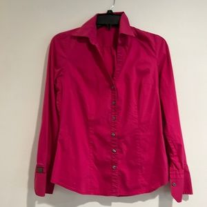hot pink button up